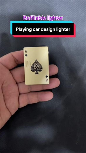 Refillable Playing Card Design Lighter