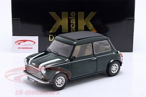 Mini Cooper with sunroof dark green / white RHD 1:12 KK-Scale