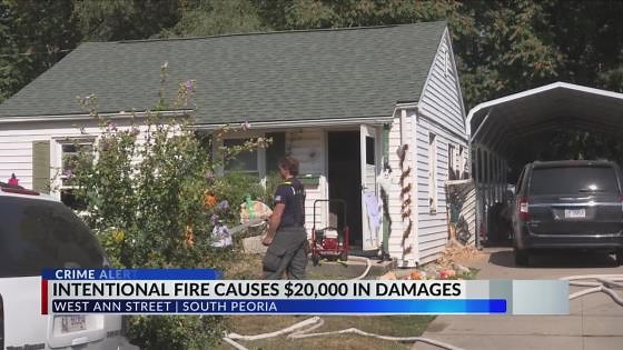 UPDATED: South Peoria house fire causes $20K in damages ruled intentional