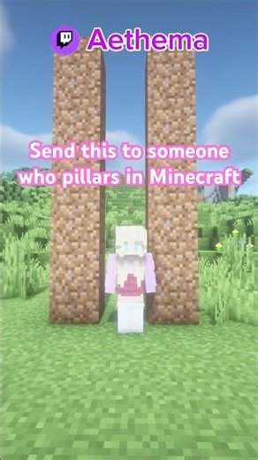 Send this to someone who pillars in Minecraft