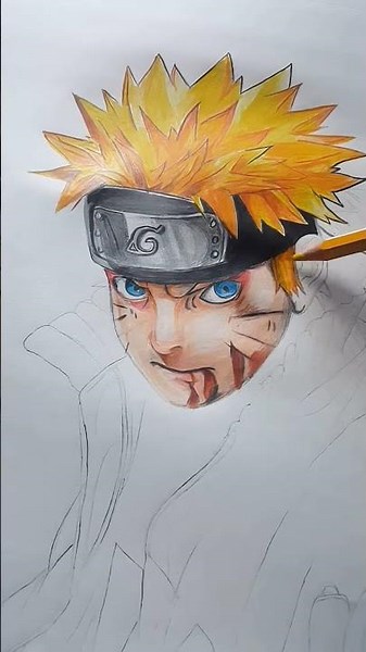 Draw realistic Naruto #naruto Shippuden #anime #art