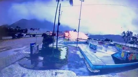 Private jet overshoots runway and crashes killing pilot in Brazil