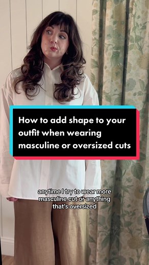 How to add structure/shape to your outfit when you want to wear something masculine or oversized #tiktokfashion #summerlooks #stylingideas #oldmoney