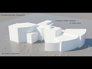Museum concept design base on architectural geometry