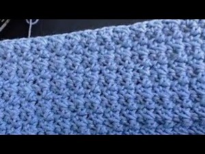 Crochet baby blanket, Quick easy blanket for absolute beginners. Easy 1 row repeat.