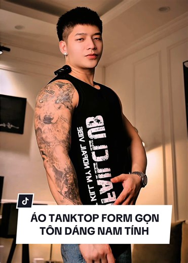 ÁO TANKTOP FORM GỌN TÔN DÁNG NAM TÍNH #aotanktop #streetstyle #localbrand#CapCut