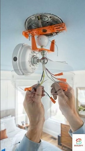 Install a Ceiling Fan Yourself — Save $200 in 30 Minutes 🌀 #shorts #diy
