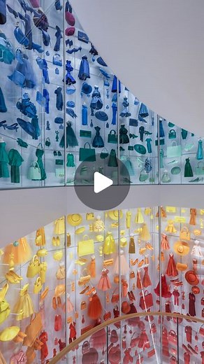 Dior Official | Watch the fascinating unfolding of the 1874-piece Diorama display of miniature dresses and 3D-printed icons as it was installed around the... | Instagram