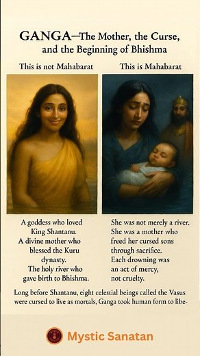 Mata Ganga – The Untold Story of Bhishma’s Birth | Mahabharat Explained | #mysticsanatan
