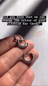 We can't wait to get back to curating your ears once lockdown is over! In the meantime - let's explore our piercing jewellery options. As a piercing studio, we only use the safest & 'cleanest' metals for your initial piercings. This includes 14k Gold, & Titanium! Titanium is naturally a silver-shade, but the great thing about this metal is that we can change its colour - to a gorgeous yellow or rose gold hue. What do you think of these titanium shades? Watch the video below to see the full trans