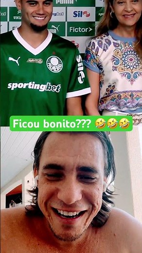 #andreaspereira foi apresentado e olha o que ele pergunta após vestir manto ! #reforços #palmeiras