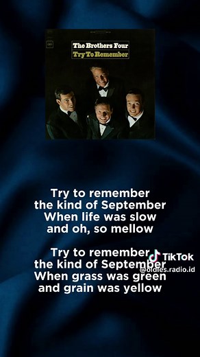 The Brothers Four - Try To Remember