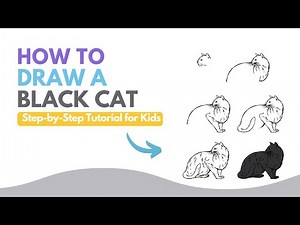 How to Draw a Black Cat – Easy Step by Step Guide for Kids