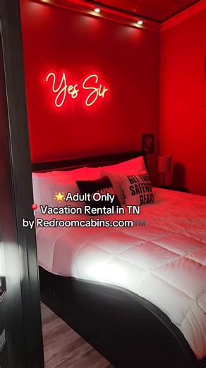 Found your next Couple's Vacation 🙌 #airbnb #vacationrental #cabin #travel #hiddengems #custombuild #retreat #airbnbsuperhost #getaway #stacation | Redroomcabins