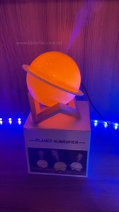 Planet Humidifier with Ambient Light Aroma Diffuser Humidifier for Room Car Party #humidifier #HumidifierMagic #humidifierseller #humidifierchallenge #humidifieraromatherapy #planethumidifier #planethumidifiernightlight | ColorQo.com.bd