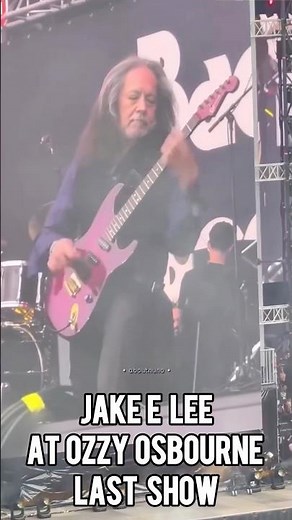 Jake E Lee Performs at Ozzy Osbourne Black Sabbath Last Show #ozzyosbourne #blacksabbath #guitarist