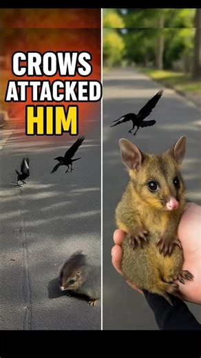 Crows Were ATTACKING This Baby Until He Stepped In 😱💔 #shorts