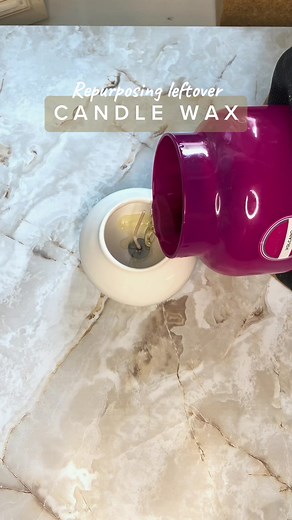 Repurposing Leftover Candle Wax with Capri Blue Volcano Scent DIY