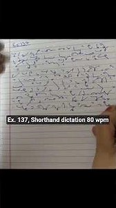 Ex. 137 Shorthand Dictation 80 wpm. Full basic course is on the channel #sscstenographerexam