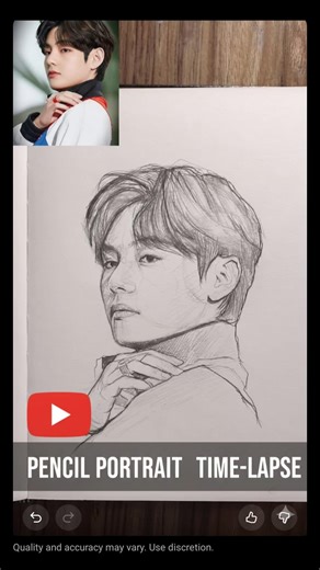 BTS V Portrait Sketch by @artbybansi #KimTaehyung #Art