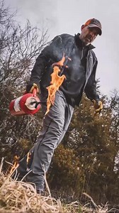 Lee is doing a controlled burn! Spring is here. | Redneck Hunting Blinds