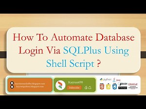 How To Automate Database Login Via SQLPlus Using Shell Script ? #oracle #linux