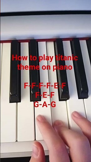How to play the titanic theme on piano ##foryou #piano #easypiano