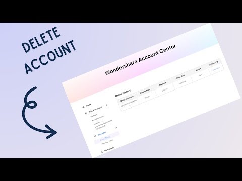 How to delete filmora account
