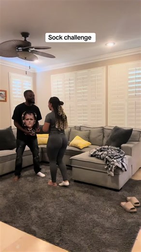 Sock challenge 😂 tag us in more challenges 😂 #foryoupage #couplegoals