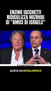 4.1M views · 86K reactions | Enzino Iacchetti ridicolizza Eyal Mizrahi di "amici di israele". Non serve altro da aggiungere perché gli sbatte tutto in faccia. Ma proprio tutto. Immenso Enzino. Immenso! T.me/GiuseppeSalamone | Giuseppe Salamone | Facebook