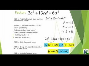Factoring Trinomials that Contain Different Variables