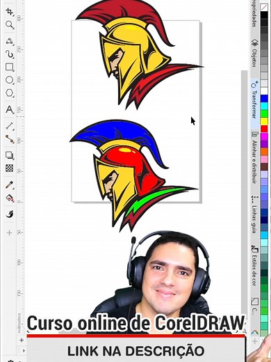 Vetorização automática - Automatic vectorization. Aprenda CorelDRAW do Zero ao Avançado com nosso curso online, link da bio. #corel #coreldraw #coreldraw_tutorial #tutorial #design #designer #designgrafico #designergrafico #vetor #vector #vetorial #vetorizar #vetorização #vetorizaçãoautomatica