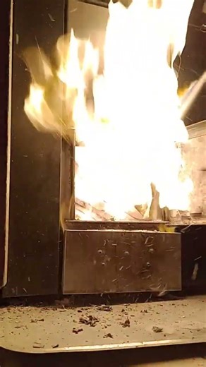 Light my fire! Lighting up Sauna stove.