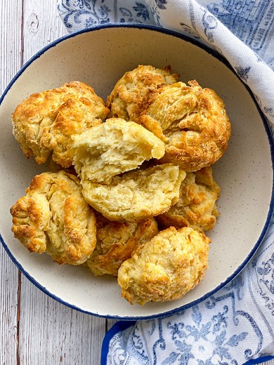 Easy Buttermilk Drop Biscuits - Tastefully Grace