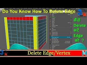 How To Delete Maya Edge | Maya Edge Loop Delete | Delete Edge And Vertex In Maya | Edge Delete Maya