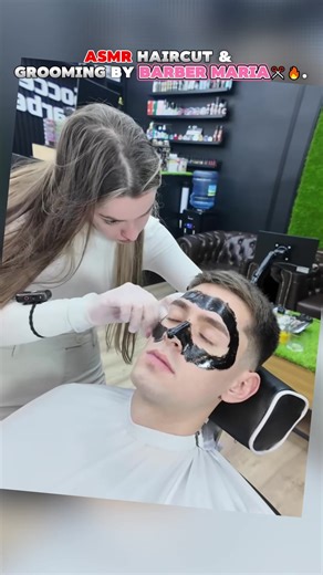 Relaxing ASMR Haircut Experience with Barber Maria