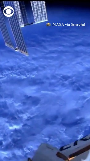33K views · 219 reactions | NASA shared footage from a cosmonaut’s helmet camera on Friday that showed a breathtaking view of Earth from the International Space Station. | CBS News | Facebook