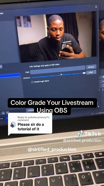 Replying to @yokotocurrency1 How to Color Grade your livestream Using OBS. #colorgrade #colorgradingtutorial #obstutorial