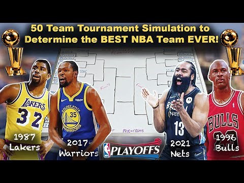 Putting the 50 Greatest NBA Teams in HISTORY Into a Playoff Tournament! Simulation - NBA2K21