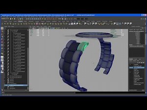 Modeling tutorial in Maya - ROLEX DAYTONA watch - Part 44: UV layout 04