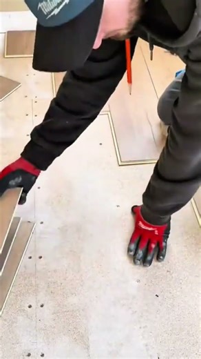 Floor Installation Clicking Together Light Wood-Look Vinyl or Laminate Planks