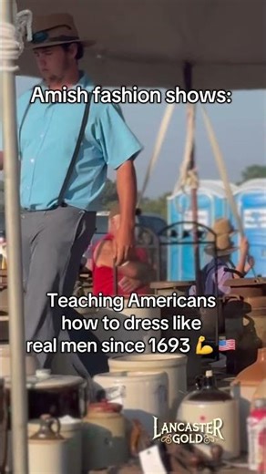 Amish fashion show. Where men still dress like men. 🤠 👔 🔥 #amish #countrygirl #realmen #fyp