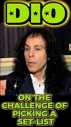 RONNIE JAMES DIO's philosophy on picking the live set-list! #ronniejamesdioshorts