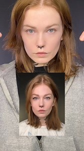 Becoming grayscale! 🩶🤍 the process of my latest B&W makeup illusion #makeuptutorial #makeupillusion | Jo Steel