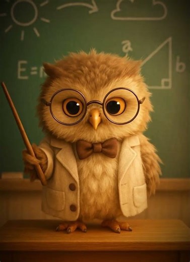 Your professor is an owl 🦉😂📚