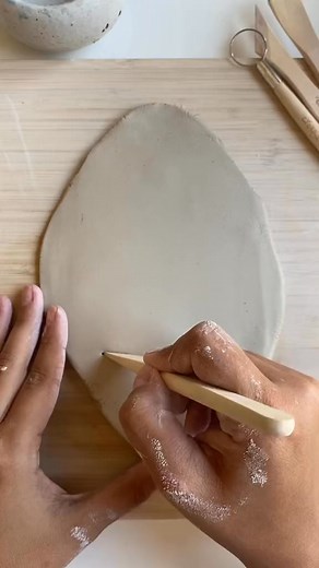 love how this vase turned out how would you paint it 〰️ #arttok #potterytiktok #clayart #claytok #pottery #slab #handbuilding #handmade #artistsoftiktok #diyproject #howto #artproject #potterykit #airdryclay #ceramics #craft #craftideas #clayideas # | Crockd