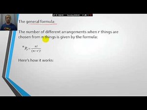 Permutations and Combinations lesson 4 - Permutations without repetition