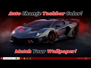 How to Auto Change Taskbar Color to Match Wallpaper in Windows 10 || Virtual Comrade