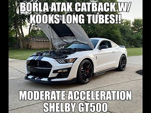 2021 Shelby Gt500 Borla Atak Catback And Kooks Long Tube Headers Tuned By Lund #ford #shelby #borla
