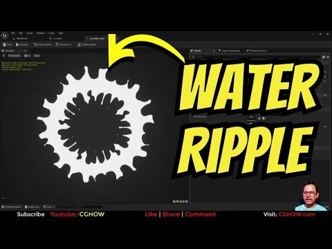 Stylized Water Ripple Material in Unreal Engine